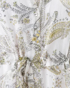 New Indies Robe Inu cachemire argente