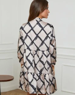 Femme Alice & Charlotte Robe Jade beige