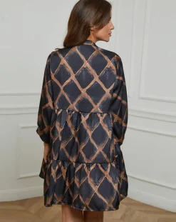 Femme Alice & Charlotte Robe Jade noire