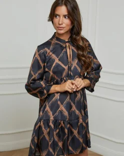 Femme Alice & Charlotte Robe Jade noire