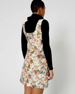 Manoush Robe Jardin d'Hiver print écru/multicolore