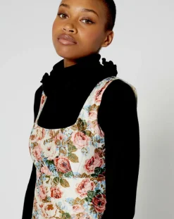 Manoush Robe Jardin d'Hiver print écru/multicolore