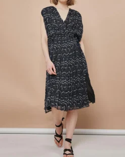 Femme Mare di Latte Robe Josepha vague bleue