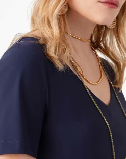 Femme Indies Robe Lena marine