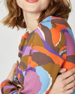 New Manoush Robe longue Caftan Purple Country Pop lilas