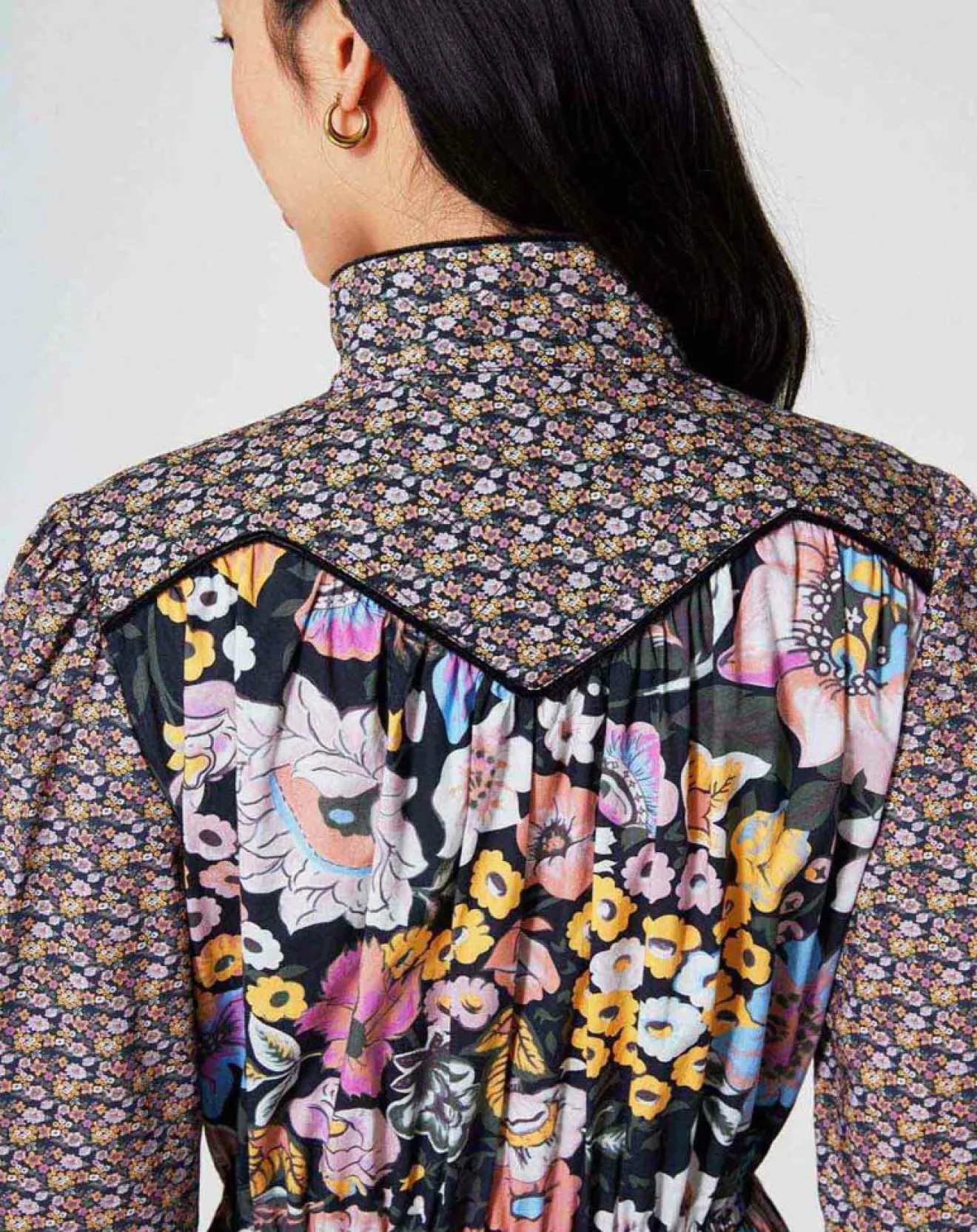 Femme Manoush Robe longue Carnaby mix print