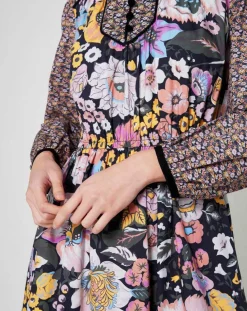 Femme Manoush Robe longue Carnaby mix print