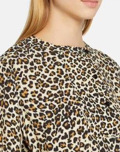 Discount Galeries Lafayette Robe longue Gamba léopard noire