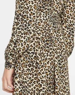 Discount Galeries Lafayette Robe longue Gamba léopard noire