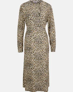 Discount Galeries Lafayette Robe longue Gamba léopard noire