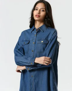 Outlet The Korner Robe Lucie bleue