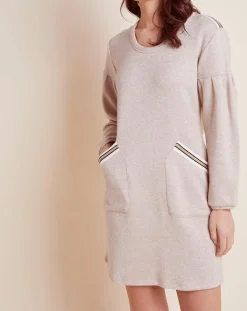 Femme Le Chat Robe Maille Love miel