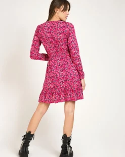 Femme An'ge Robe Malta imprimée rose