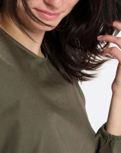 Femme Marc O'Polo Robe manches ballons kaki