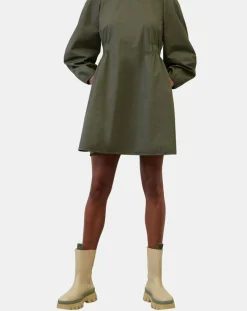 Femme Marc O'Polo Robe manches ballons kaki