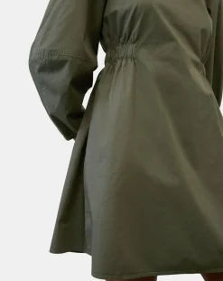 Femme Marc O'Polo Robe manches ballons kaki