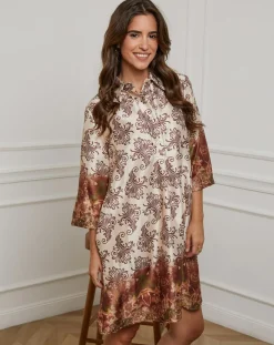 Femme Alice & Charlotte Robe Marine camel