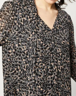 Best Esprit Robe maxi fluide imprimée noire