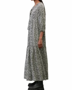 Best Marc O'Polo Robe maxi imprimée fleurs blanc/noir