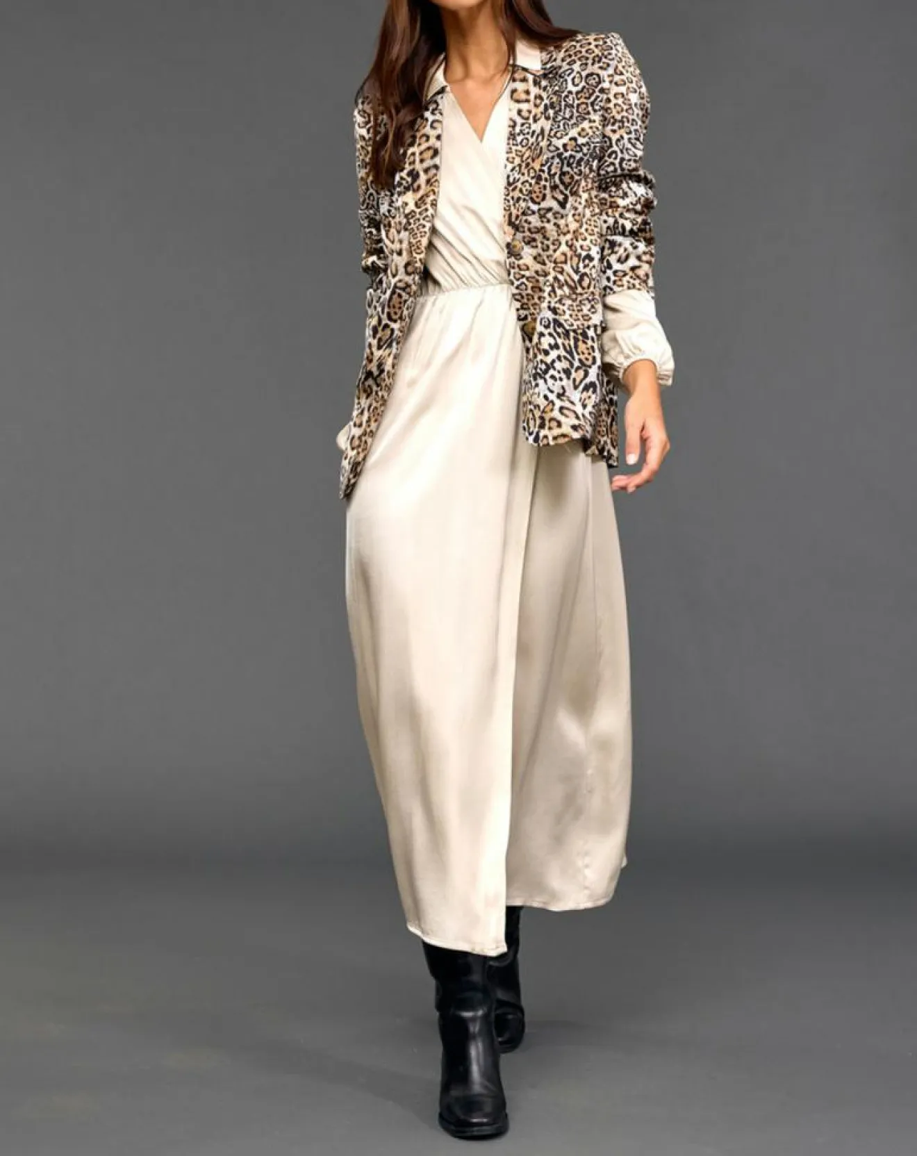 Femme Lauren Vidal Robe Mayfair crème