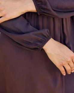 Femme Lauren Vidal Robe Mayfair raisin