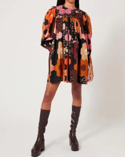 Femme Manoush Robe Médiéval Patchwork imprimée multicolore