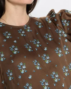 New Marc O'Polo Robe medium imprimée marron