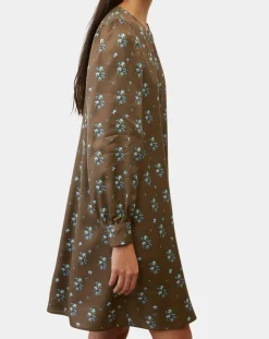 New Marc O'Polo Robe medium imprimée marron