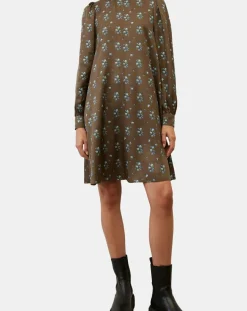 New Marc O'Polo Robe medium imprimée marron