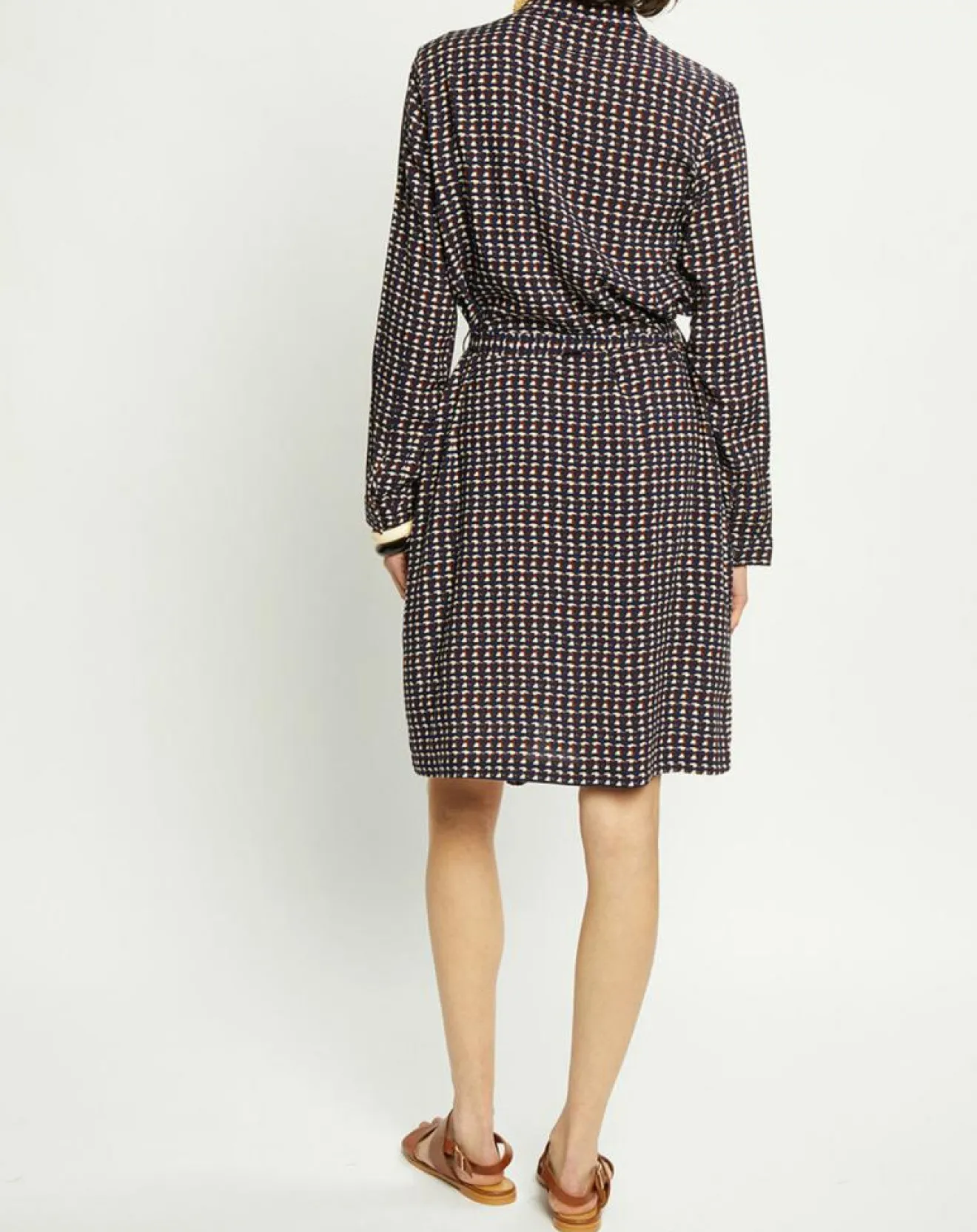 Femme Harris Wilson Robe Meril imprimée marine