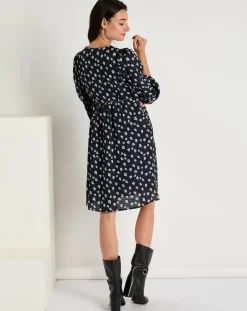 Femme See u Soon Robe Michelle à fleurs marine