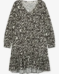 Best Marc O'Polo Robe mi-longue à fleurs noire