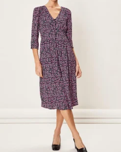 La Petite Etoile Robe Nasiria imprimée mauve