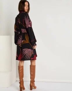 Sale See u Soon Robe Océane imprimée noir/violet