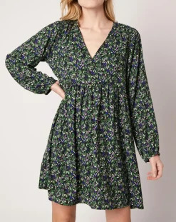 Discount An'ge Robe Omar imprimée vert forêt