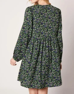 Discount An'ge Robe Omar imprimée vert forêt