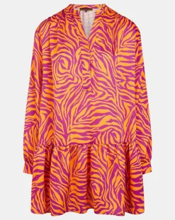 Femme Galeries Lafayette Robe Oversize Sirop 2 orange/violet