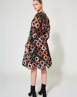 Femme Manoush Robe Patchwork 70 noire