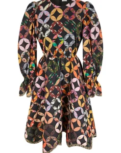 Femme Manoush Robe Patchwork 70 noire