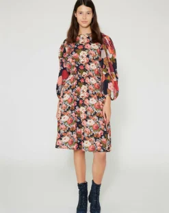 Femme Manoush Robe Patchwork encre