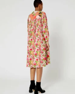 Sale Manoush Robe Patchwork rose