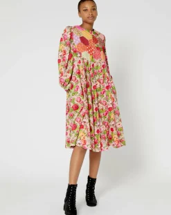 Sale Manoush Robe Patchwork rose
