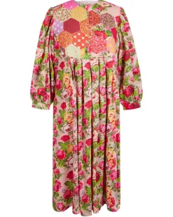 Sale Manoush Robe Patchwork rose
