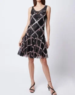 Discount John Galliano Robe patineuse en tulle noire