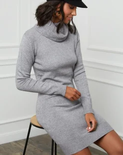 Soft Cashmere Robe Pull en Cachemire mélangé Maria grise