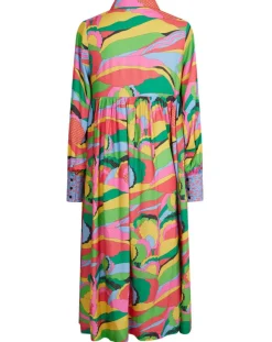 New Manoush Robe Purple Country multicolore