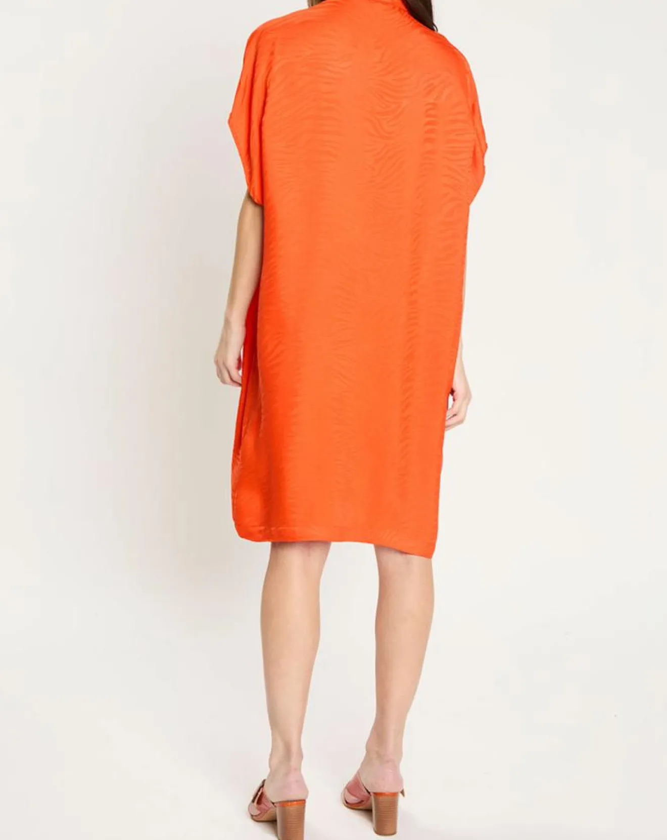 Femme Zapa Robe Ratela motifs ton sur ton orange