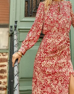 Best La Petite Etoile Robe Rokia cachemire rouge