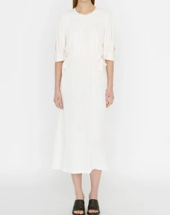 Clearance Zapa Robe Rotem imprimée nude