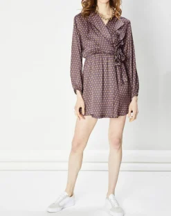 Discount La Petite Etoile Robe Shend imprimée violette